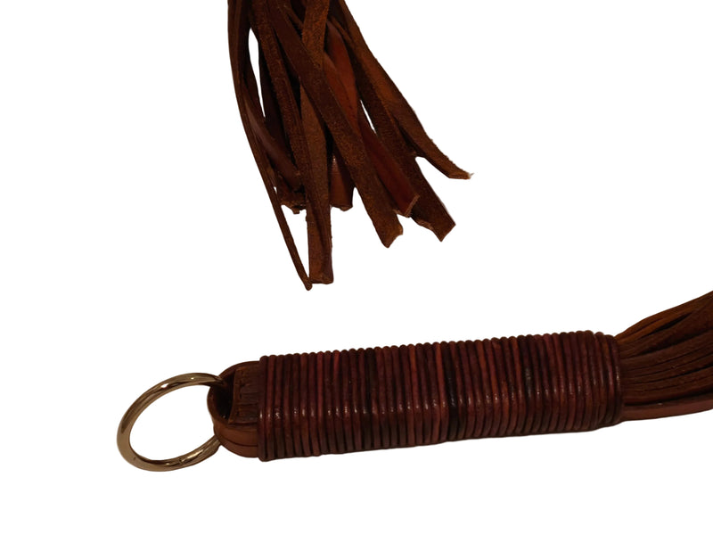 Martinet long cuir lourd AdryX - détail poignée