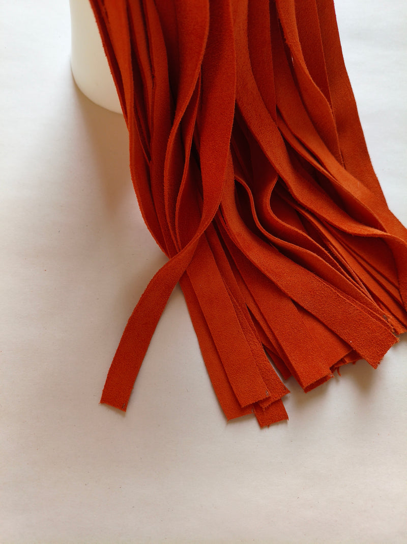 Martinet cuir orange AdryX - vue de profil