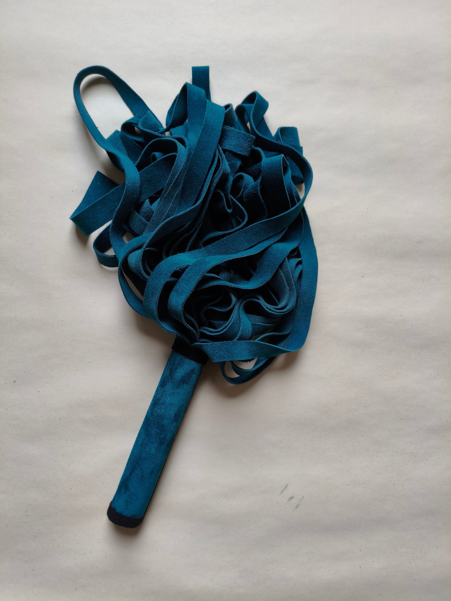 Martinet croûte de cuir bleu canard