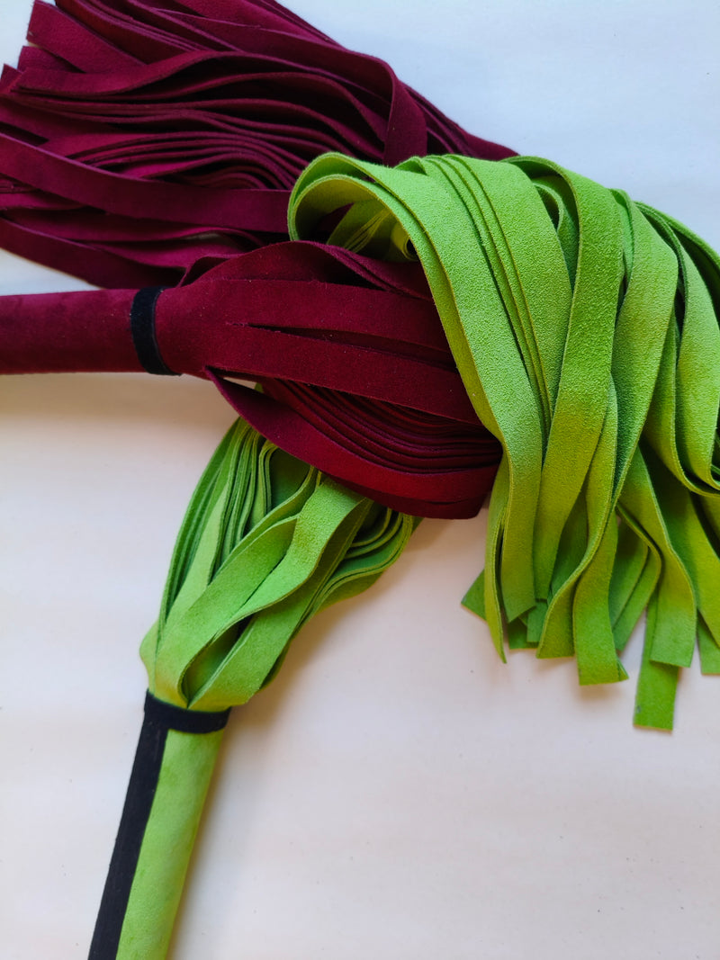 Duo martinets bicolore vert bordeaux AdryX - vue de côté
