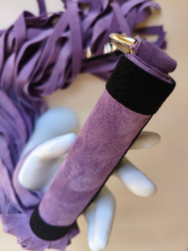 Martinet croûte cuir Lavande BDSM AdryX - vue complète