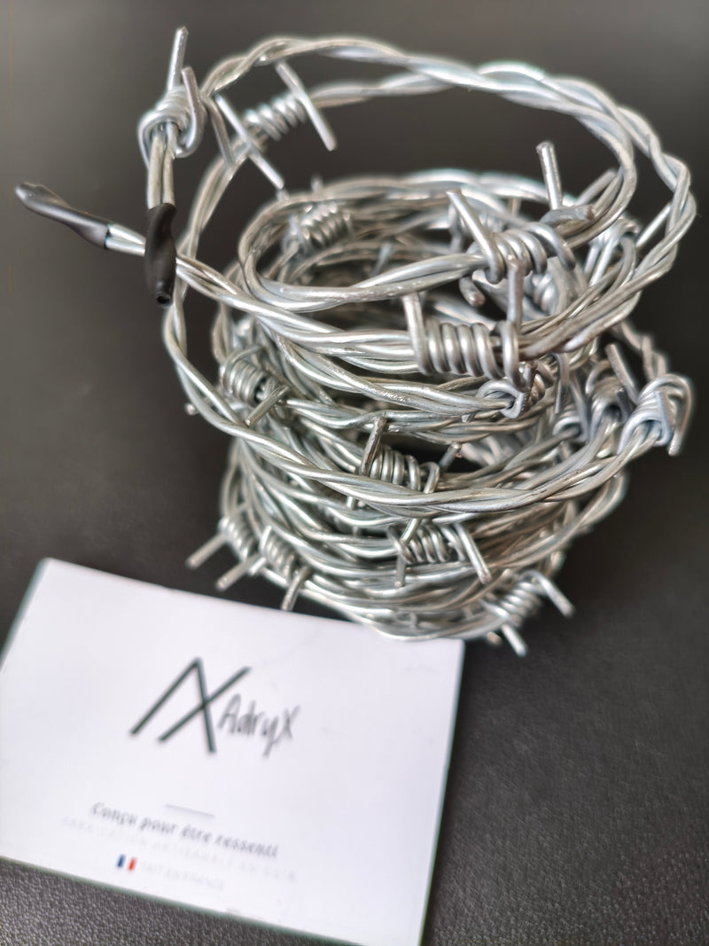 Fil barbelé artisanal BDSM façon AdryX - vue enroulé