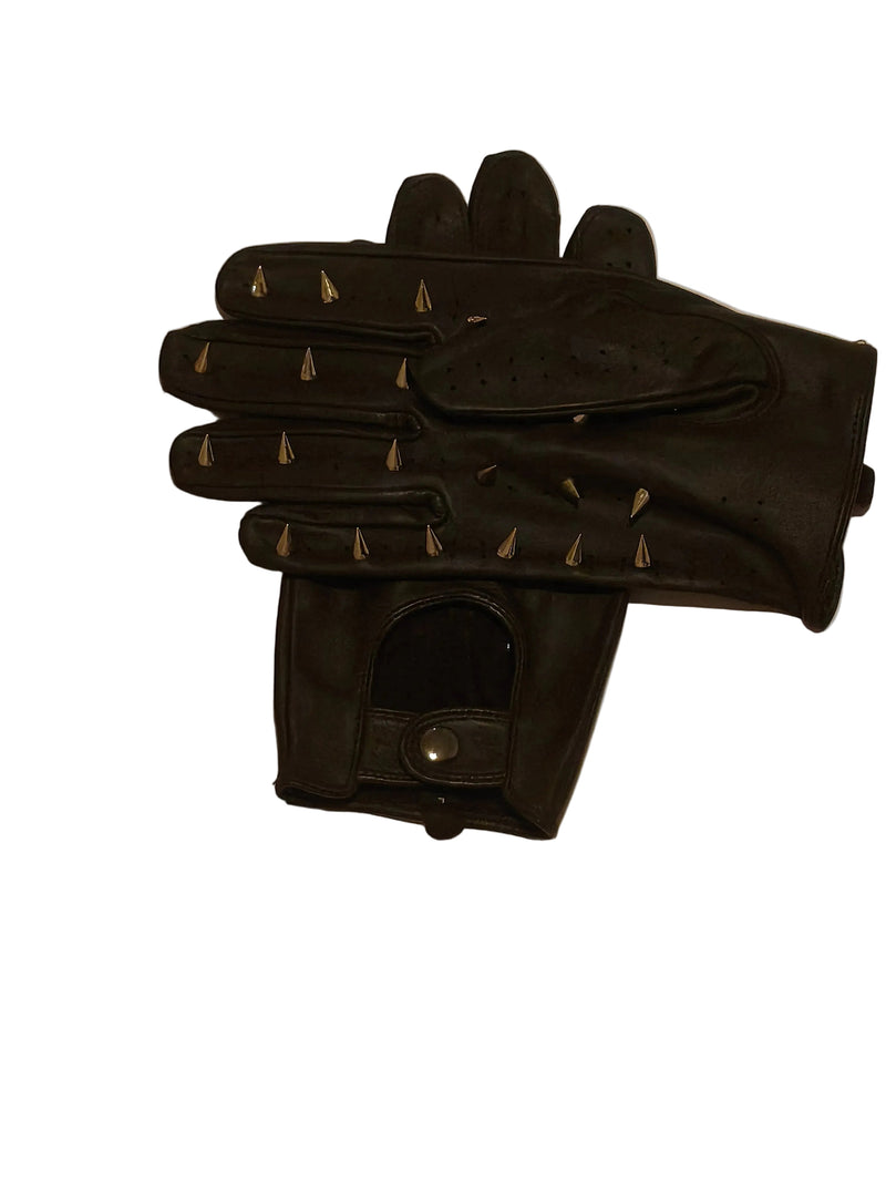 Gants cuir pointes AdryX - vue dos