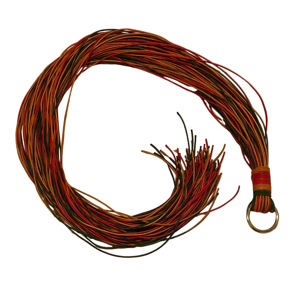 Martinet long cordons cuir colorés BDSM AdryX - vue complète