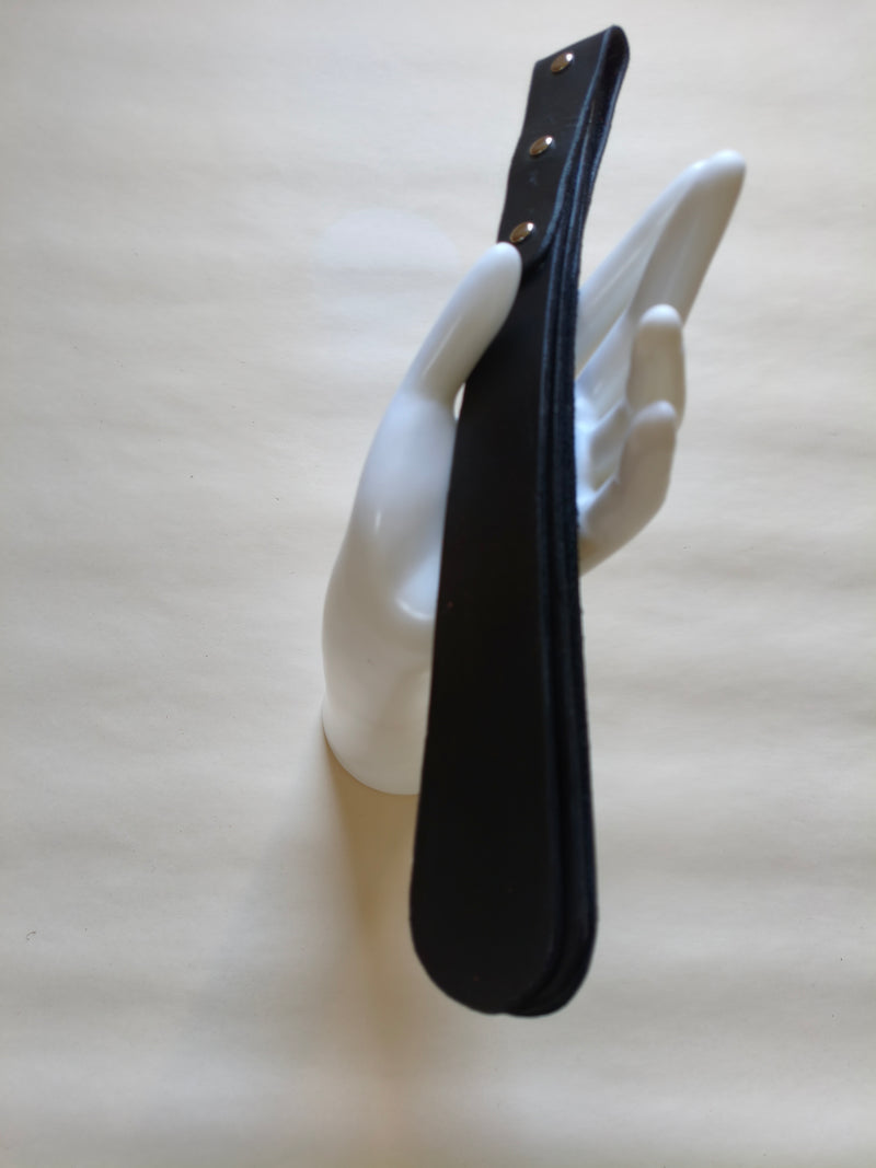 Paddle cuir triple couche AdryX - détail rivets