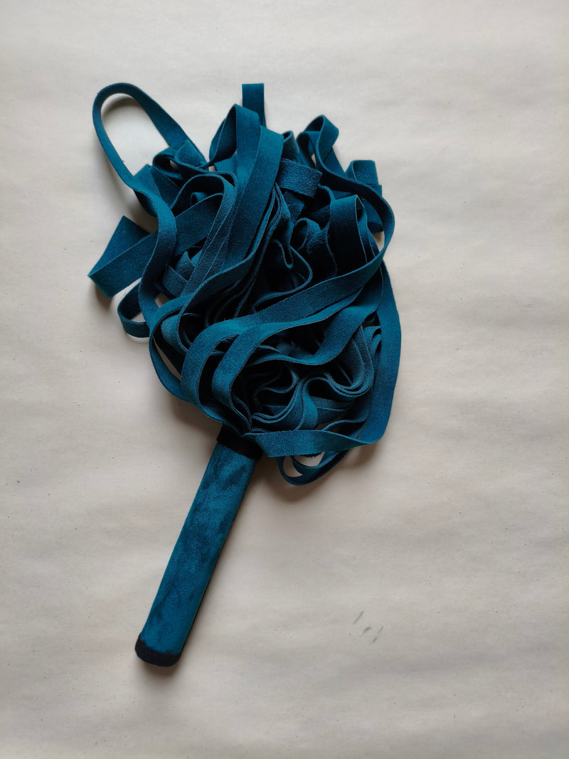 Martinet croûte cuir bleu canard AdryX - vue complète 2