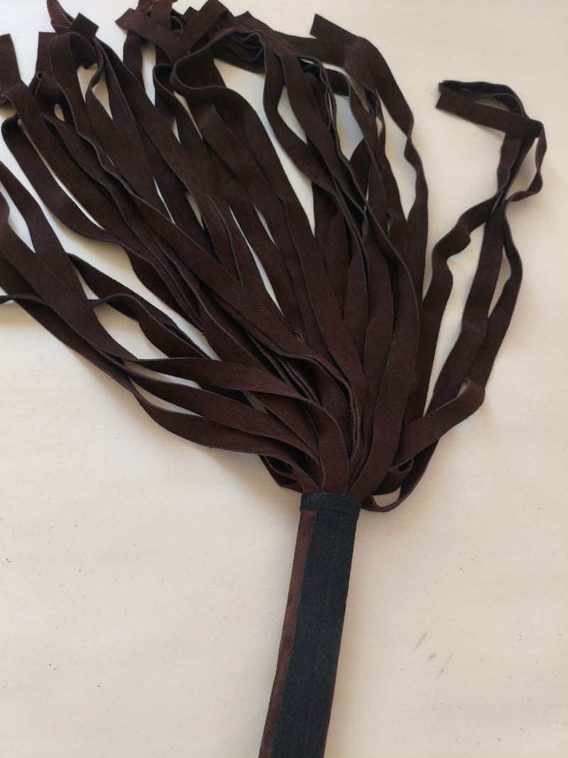 Martinet cuir chocolat AdryX - détail poignée