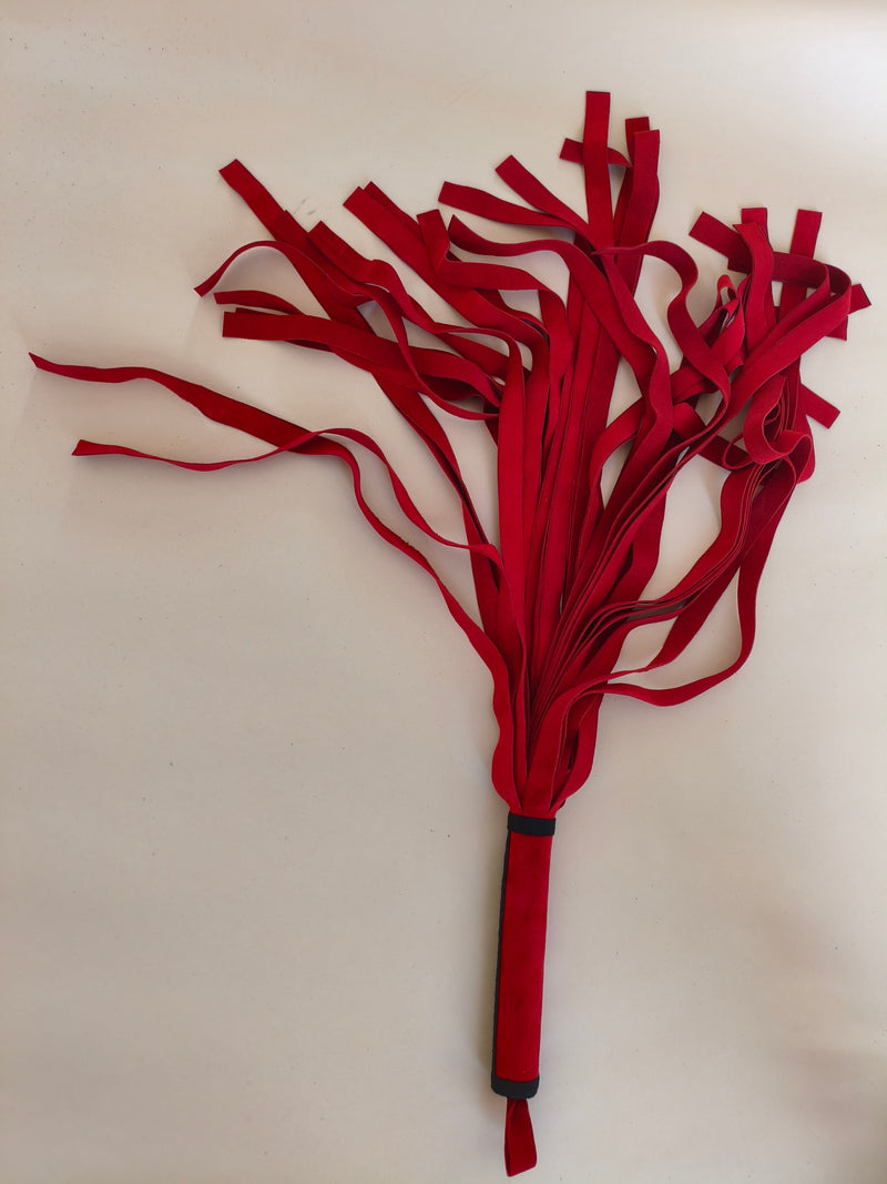 Martinet croûte cuir rouge long AdryX - vue de face