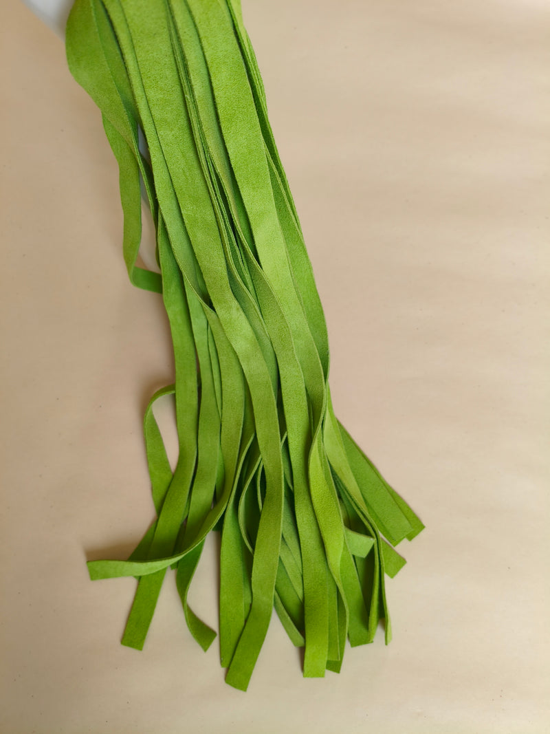 Martinet croûte cuir vert long AdryX - vue de face