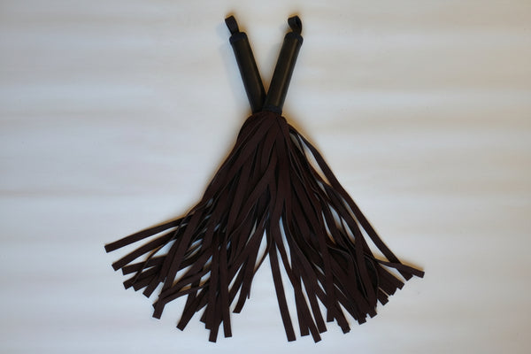 Duo martinets croûte cuir chocolat florentine BDSM AdryX