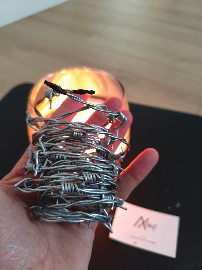 Fil barbelé artisanal AdryX - vue déroulé
