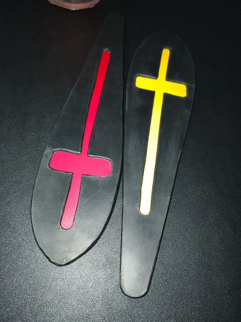 Paddle cuir Les Croix du Silence AdryX - pièce unique